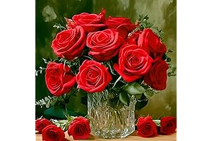 10 Artificial Red Roses: Valentine's, Weddings, Parties, Home Decor