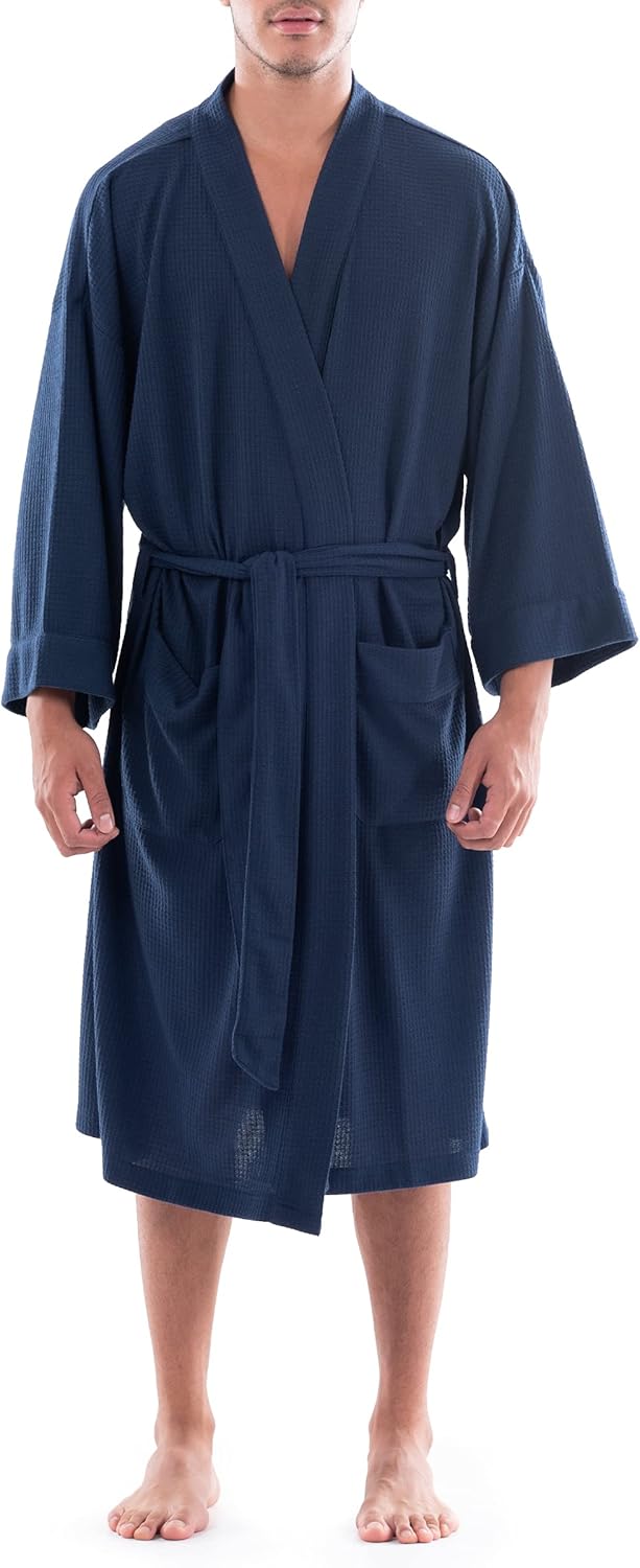 Fruit of the Loom Men’s Waffle Kimono Robe