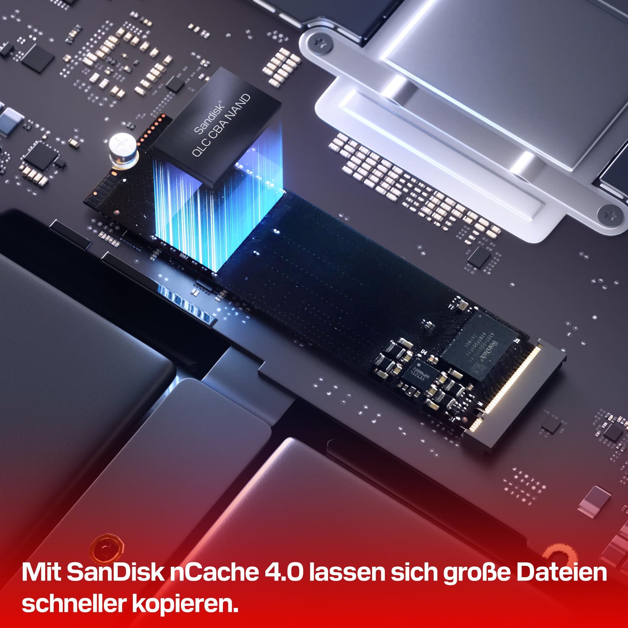 WD Blue SN5100 NVMe SSD 500 GB (6.600 MB/s Lesegeschwindigkeit, M.2 2280, PCIe Gen 4.0, nCache 4.0, SanDisk 3D CBA NAND-Technologie, Acronis True Image)