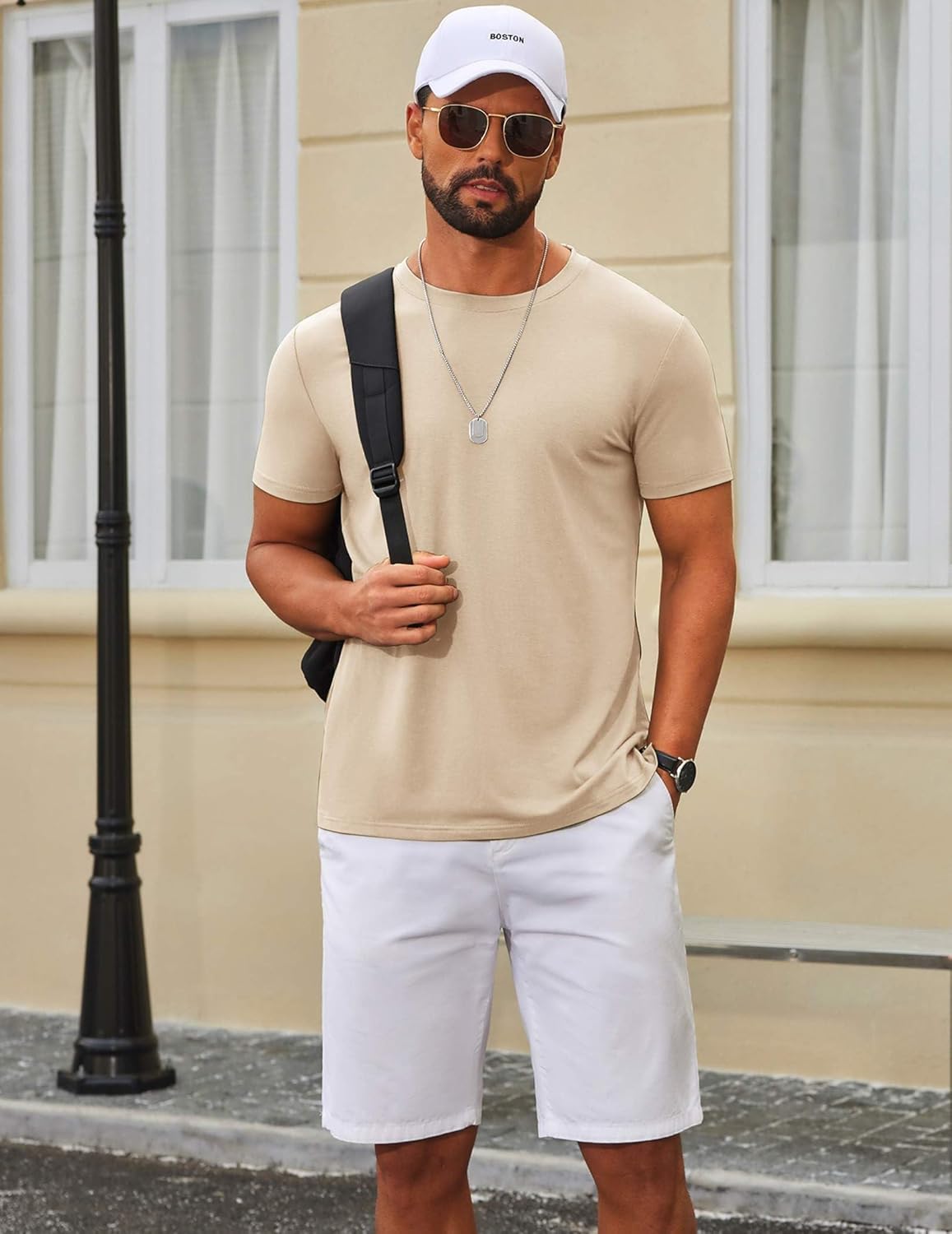COOFANDY Men's T-Shirts Short Sleeve Crew Neck T Shirts Casual Classic Basic Tee Shirts - Image 3