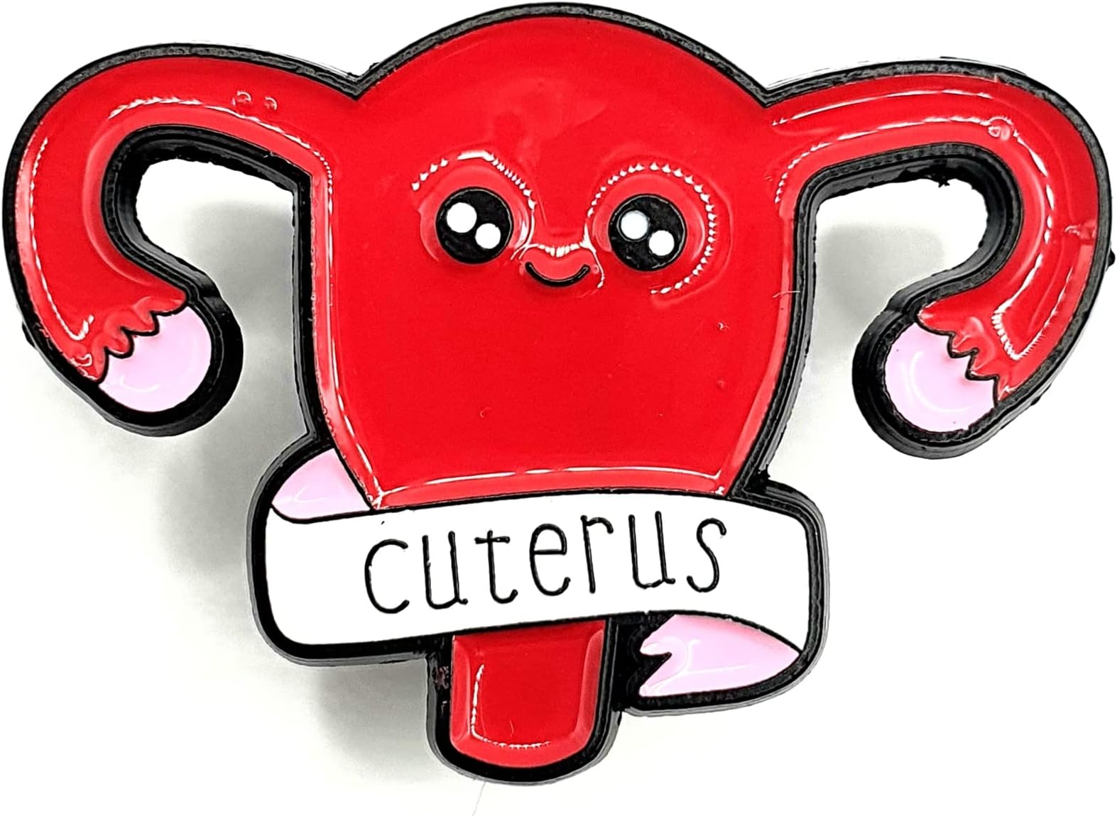Cuterus Red Womb Uterus Feminine Metal Enamel Pin Badge