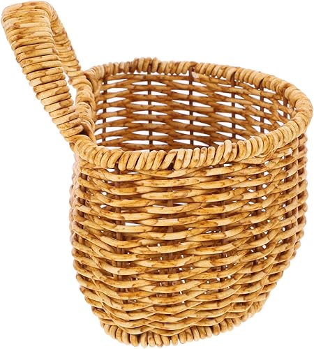 DOITOOL Cesta de almacenamiento tejida cestas colgantes para plantas, jarrones de flores, macetas decorativas montadas en la pared, cesta de huevos