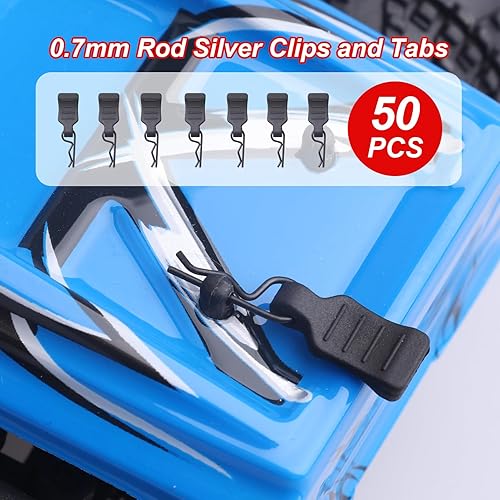 Miniatura 5 de Clips de cuerpo RC con lengüetas de tracción 124 128 RC Clips para RC Truck Crawler Drift Buggy Compatible con Axial SCX24 WLtoys K969 K989 P929