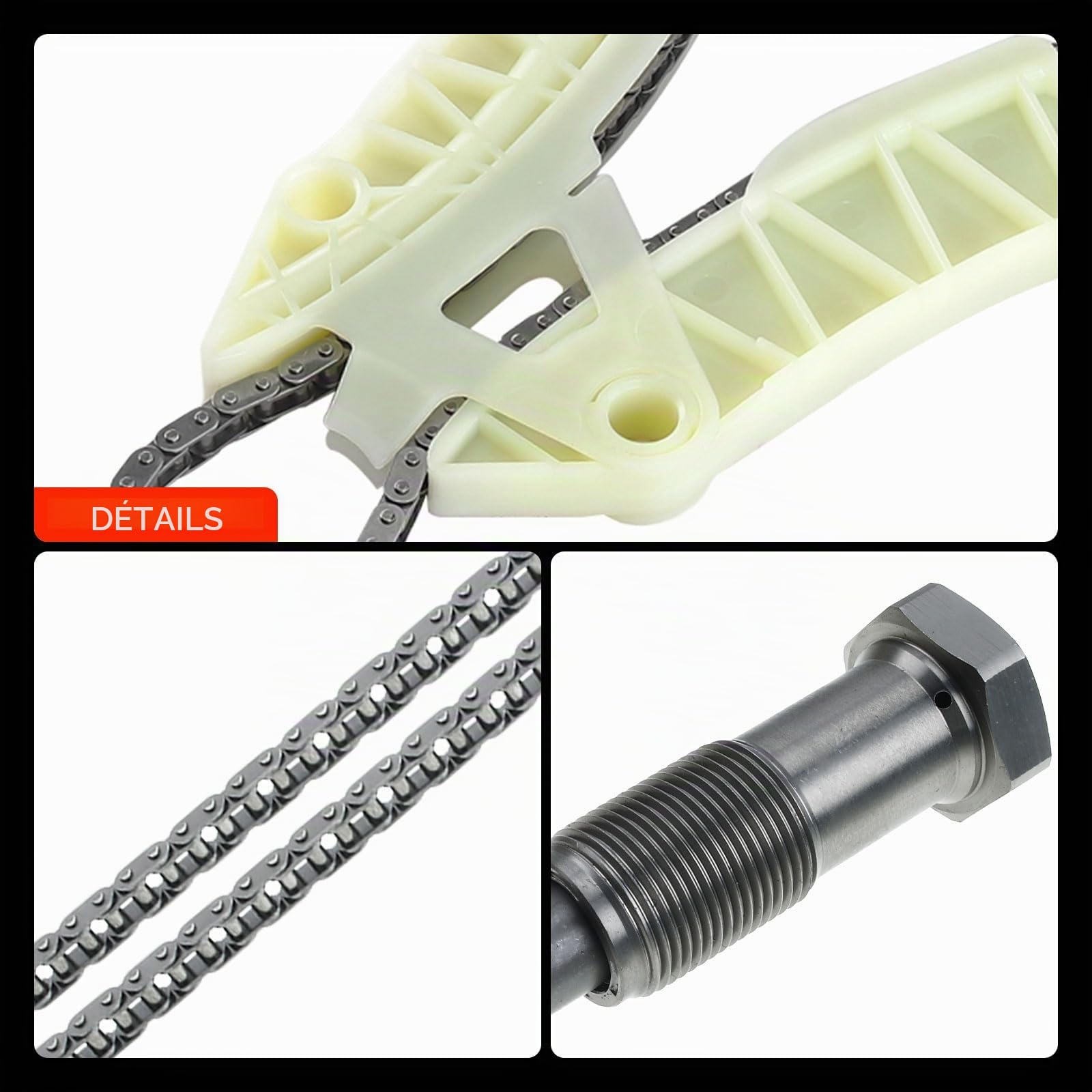 Frankberg Kit de chaîne de distribution 11311439853 | Compatible avec: C4 II NC, DS5, M.i.n.i Cabriolet R57, M.i.n.i Clubvan R55, 2008 I CU, Tipi partenaire, 207 SO WK