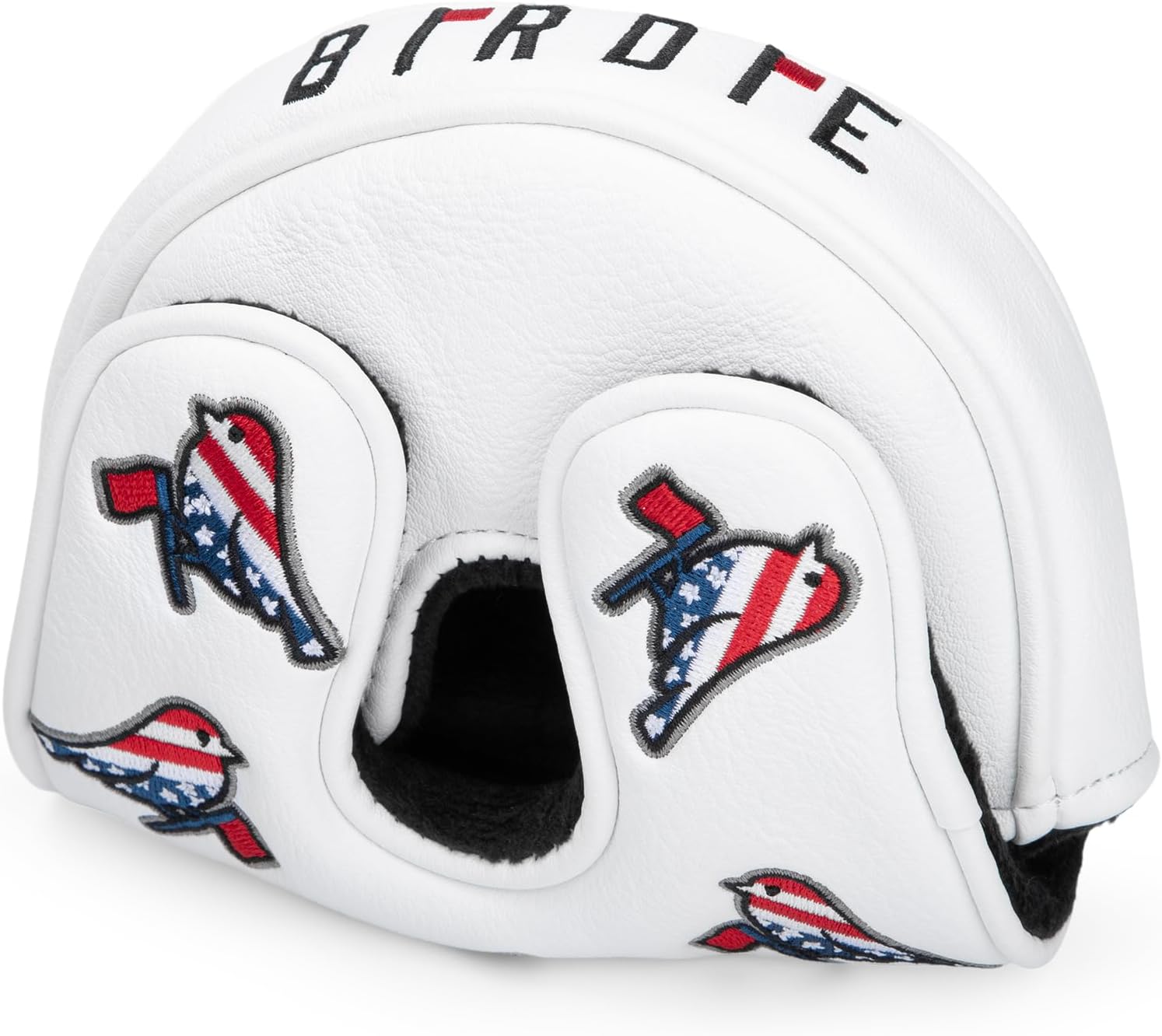 Golf Head Covers Birdie Driver Covers 3 Wood Headcover Hybrid Head Covers Embroidery Leather USA American Flag Golf Club Headcovers Golf Mallet Putter Cover for OZ1
