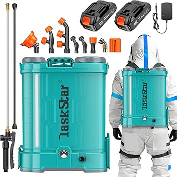 Amazon.com : TaskStar Backpack Sprayer 4 Gallon Battery Powered ...