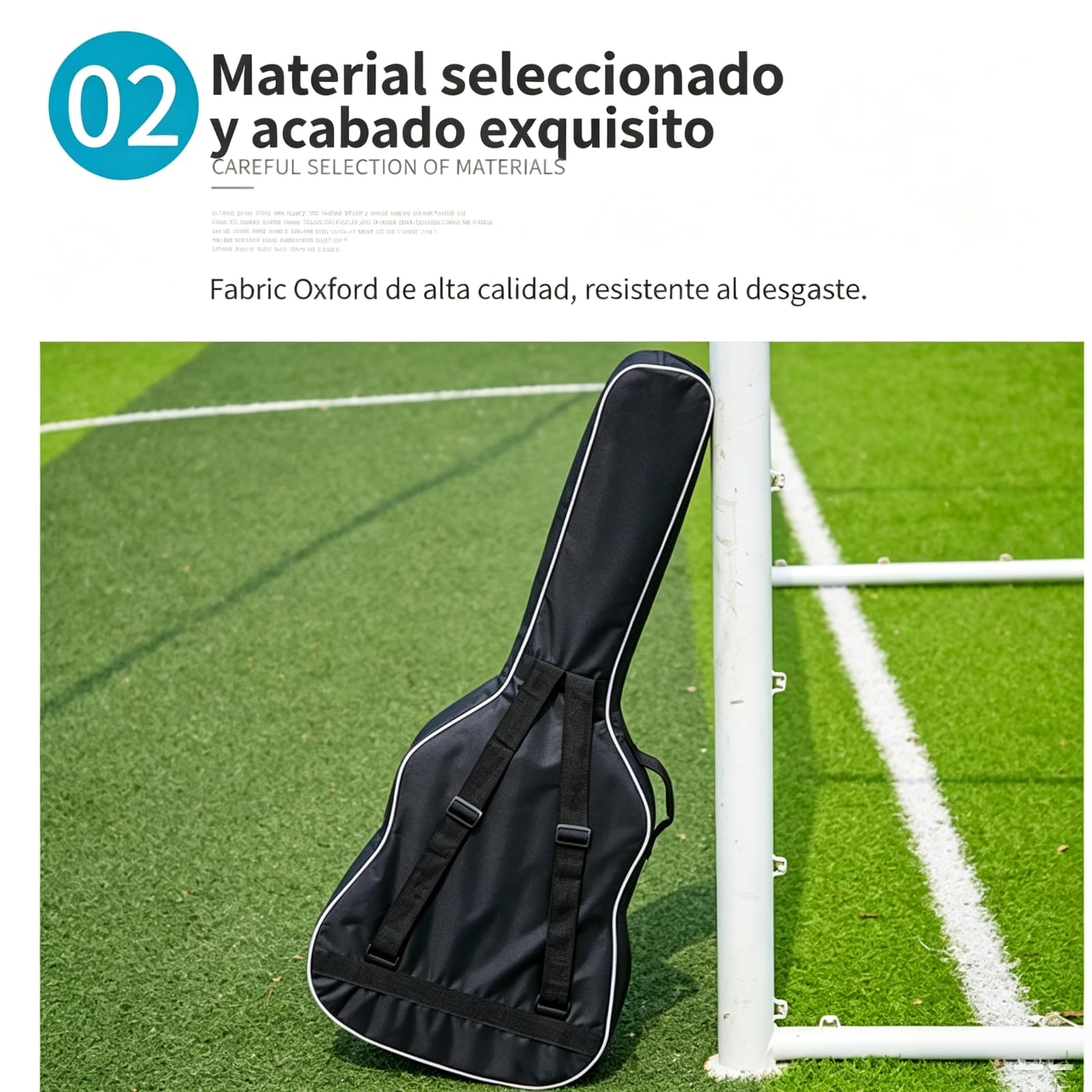 Funda 40/41" Guitarra Oxford 420D Impermeable Acolchada Incluye Cejilla | Funda 420D impermeable acolchada para guitarra. Correa ajustable, bolsillo frontal. Incluye cejilla. Ligera y portable.