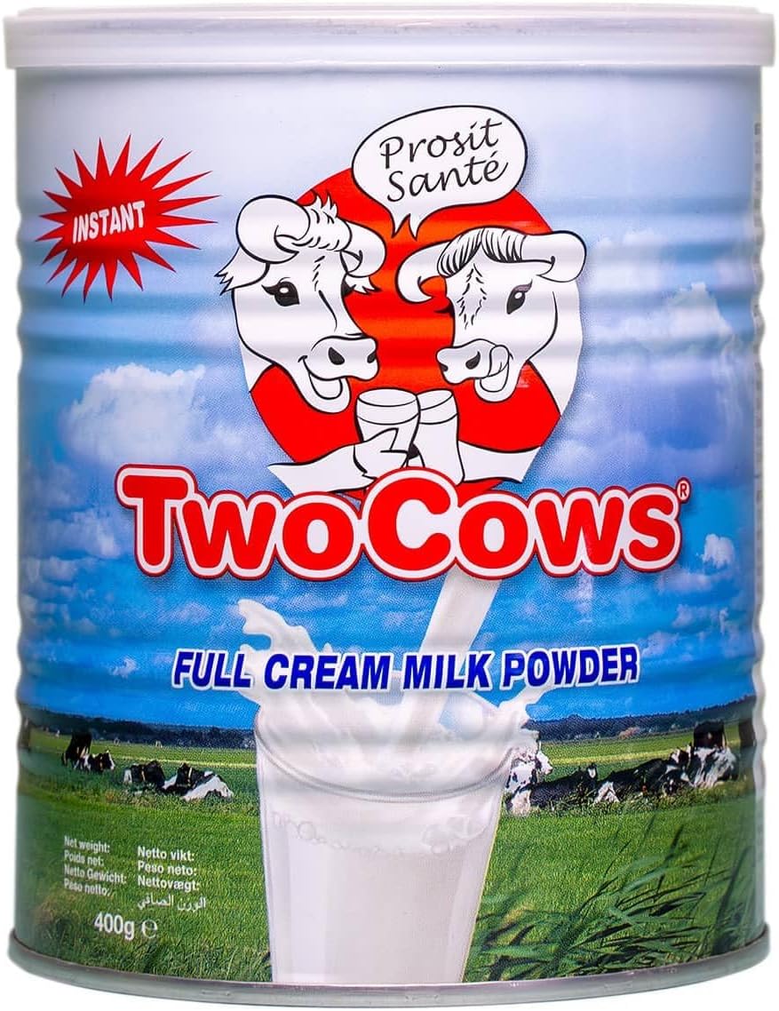 Two Cows Instant Full Cream Milk Powder (Tin) - 400g