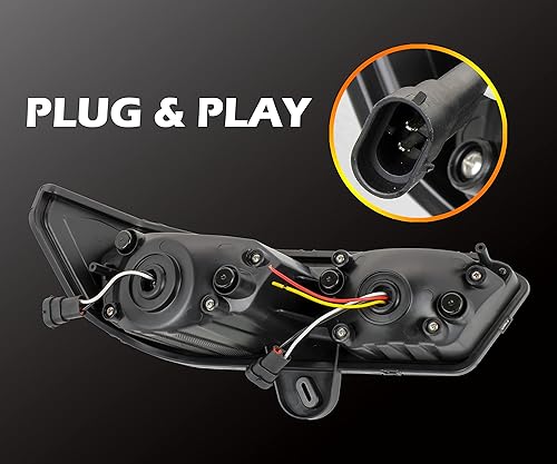 Miniatura 3 de SAUTVS Kit de montaje de faros LED para Can-Am Defender 2016-2025, faros delanteros LED con luz de señal de giro DRL para Can-Am DefenderDefender