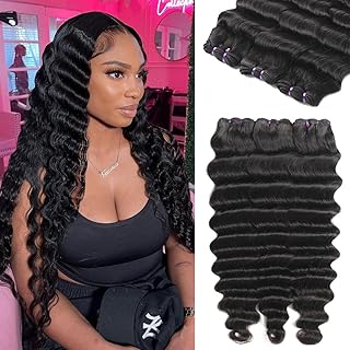 Brazilian Hair Bundles Loose Deep Wave Virgin Remy Human Hair (18 20 22 Inch) Loose Deep Curly Wet and Wavy Hair 3 Bundles/Lot Hair Weft Natural Color