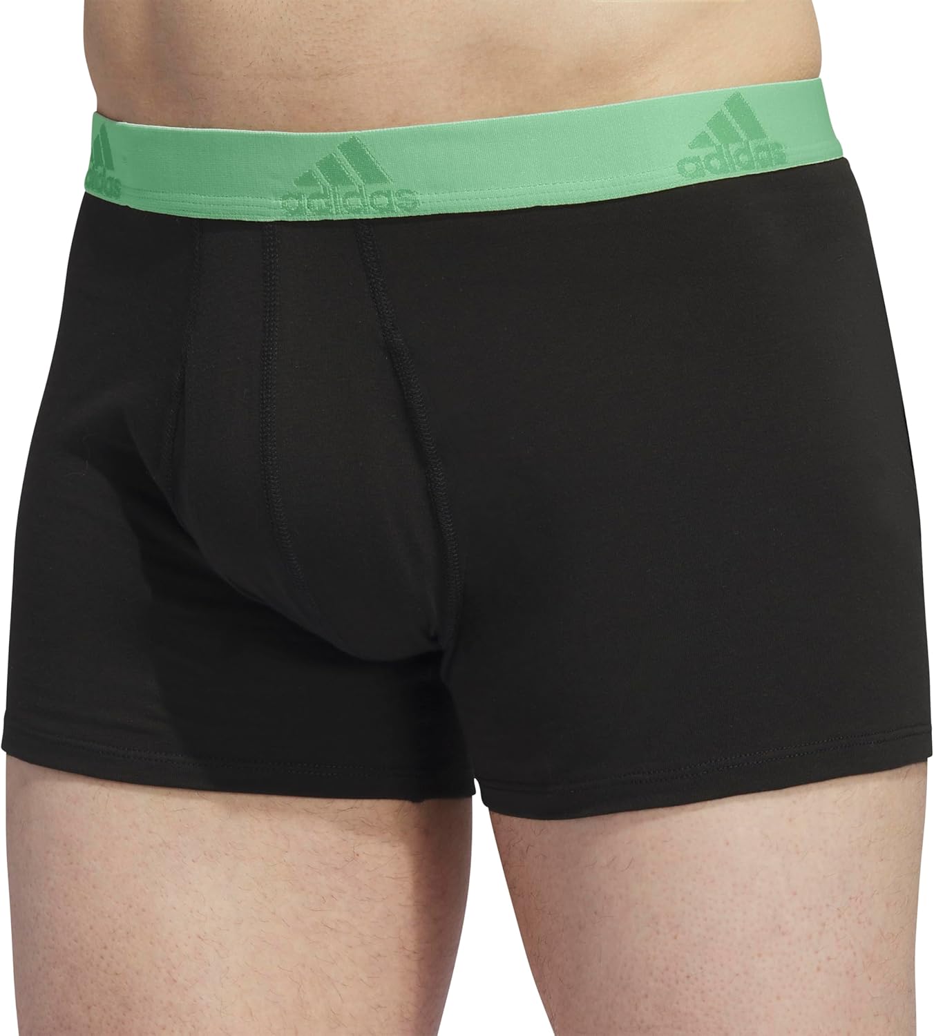adidas mens Performance Stretch Cotton Trunk Underwear (3-pack) Designed for Active Comfort and All Day Wear. - Image 2