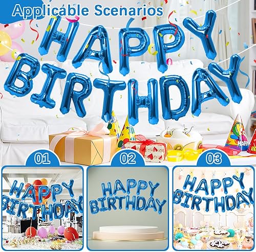 Miniatura 7 de Globo de cumpleaños azul