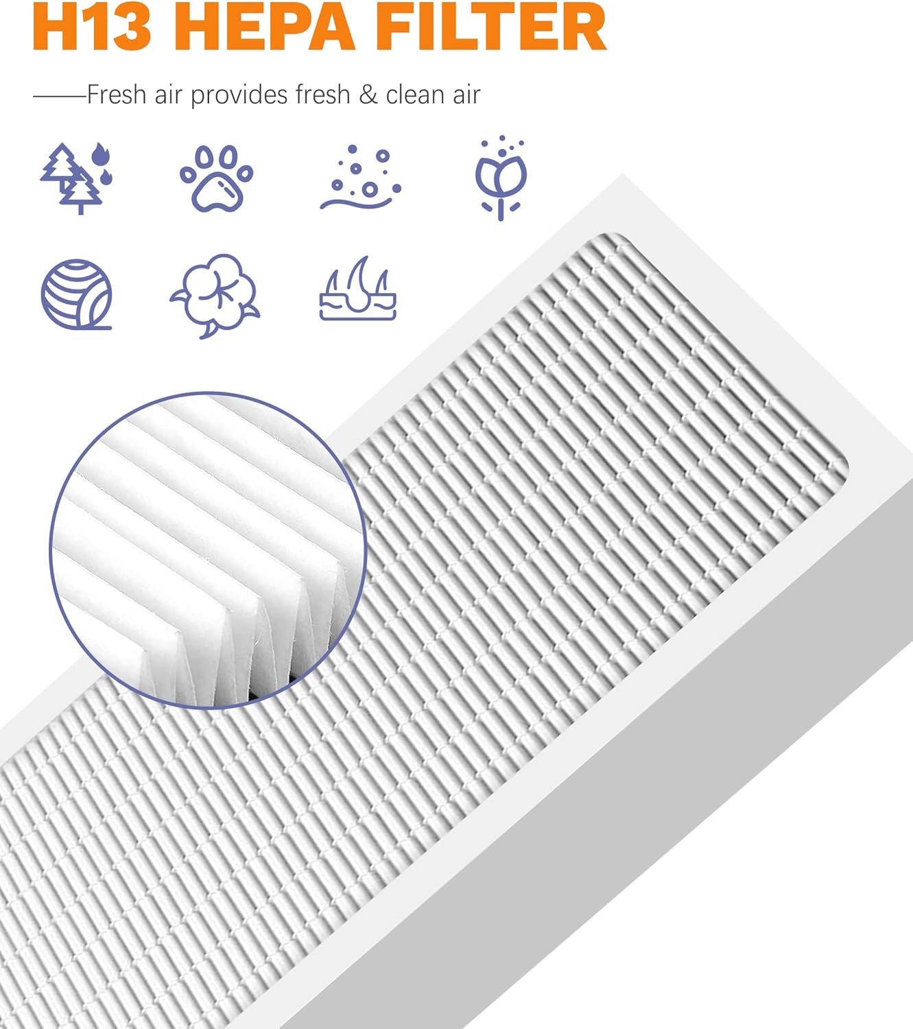 Tio2 Treated Replacement Filter Compatible with Aerus Lux Guardian Air Filter and for Electrolux Guardian Air Purifier, H13 True HEPA 4-Stage Filtration