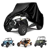 QYMOTO Universal UTV Covers 2-3 Seater, Side by Side UTV Cover Windproof Waterproof Outdoor Indoor Protection for Polaris Ranger,RZR/Can Am Maverick X3/Hisun Axis/CF Moto Uforce/Pioneer 700/Mule