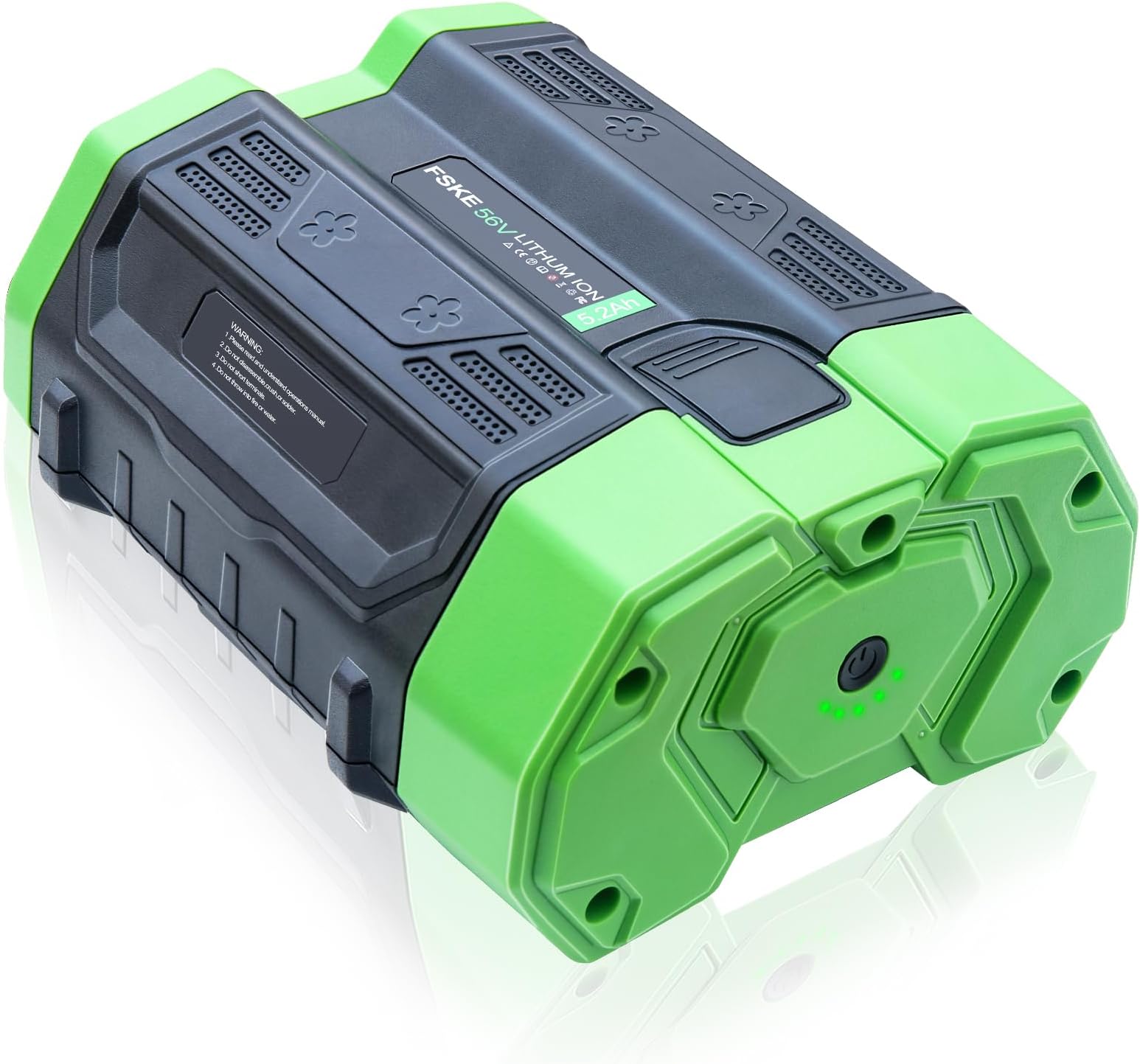 5.2Ah Replacement for EGO Battery 56V BA2800T BA4200 BA1400 with Fuel Gauge - Compatible with EGO 56V Battery Power Tools