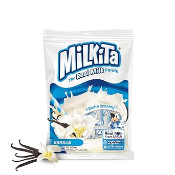 Milkita Creamy Vanilla Milk Candy Gluten Free Candy (25 Count Bag)