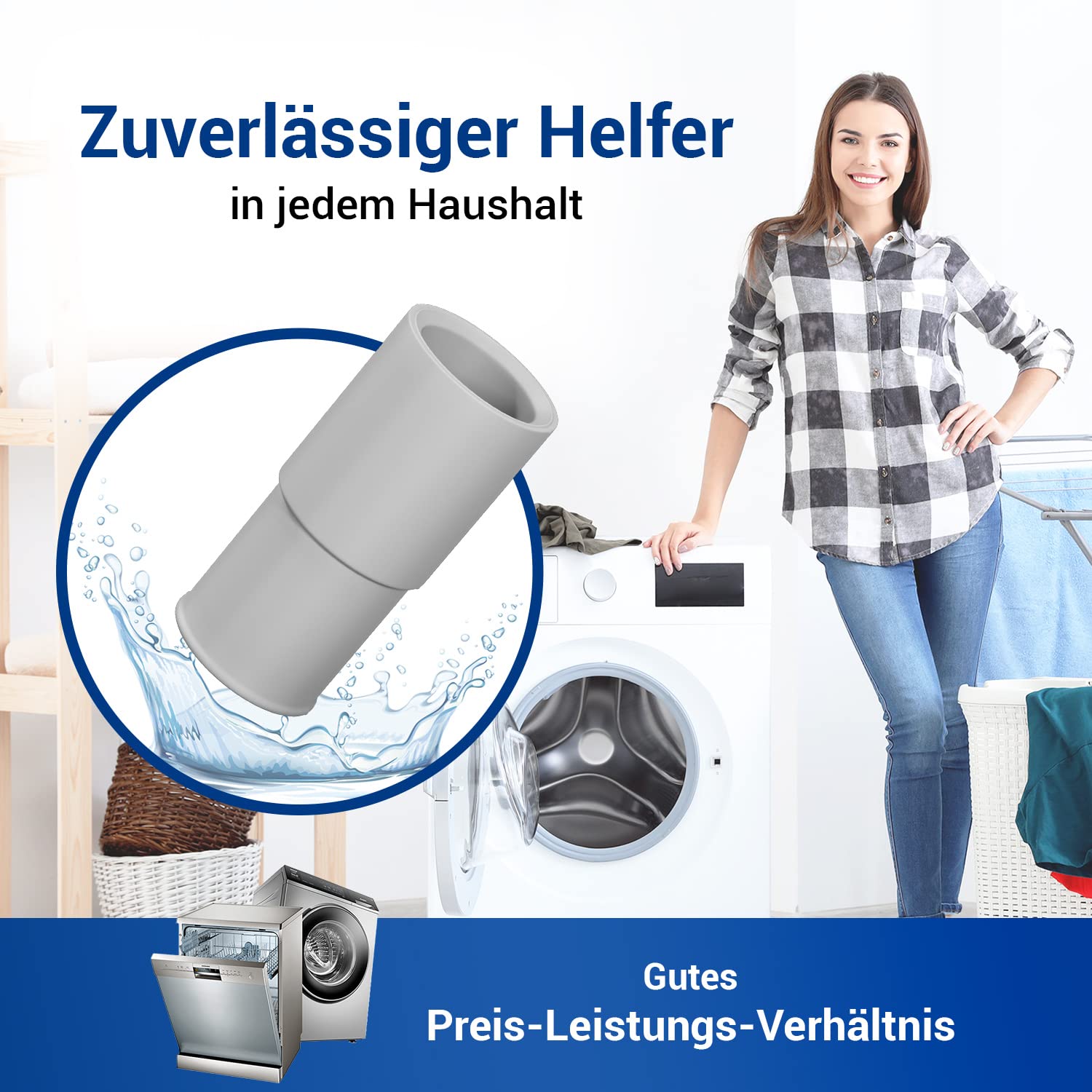 Łącznik węża odpływowego do pralki/zmywarki 1 szt 19-21mm