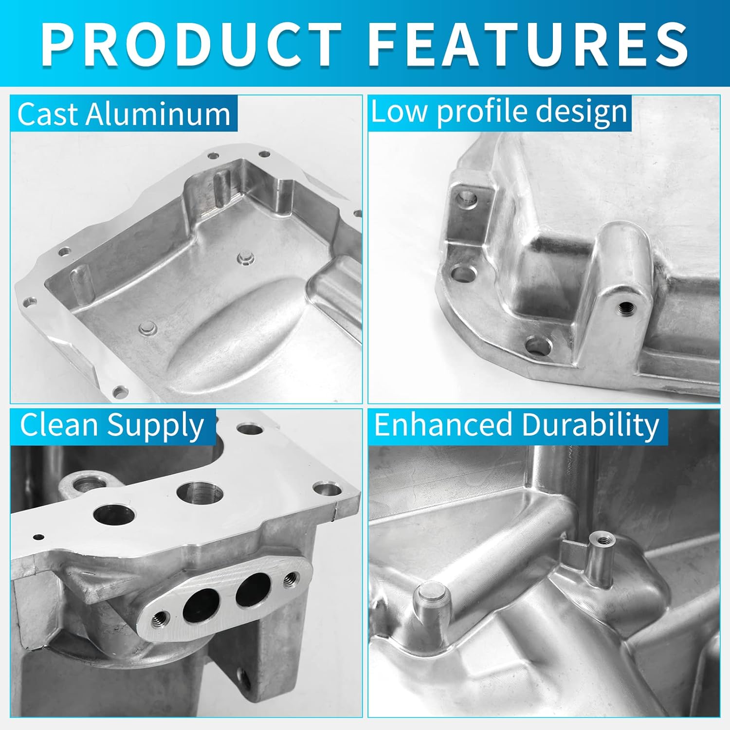 Muscle Car Engine Oil Pan Kit w/Oil Filter, Compatible with LS1 / LS3 / LSA/LSX Engines 19212593, Fit for Most G.M 1955-1995 V8 RWD Muscle Cars