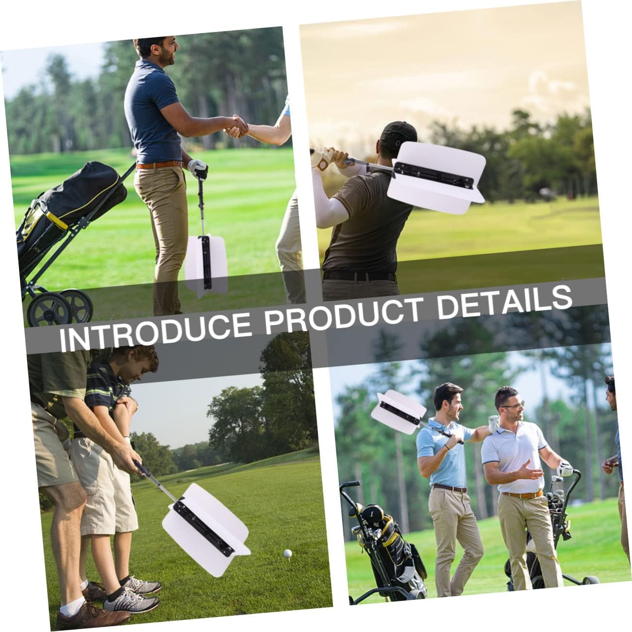 NUOBESTY Golf Power Resistance Trainer Professional Golf Swing Fan for Golf Warm Up Aid Tool Training Supplies