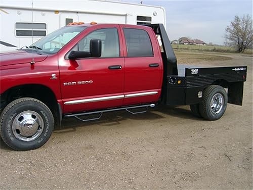 Miniatura 3 de N-Fab Nerf Steps  Negro brillante, longitud de la cabina  D0273QC  Se adapta a Dodge RAM 1500 2002-2008, 2002-2009 2500  3500 Quad Cab de 4 puertas