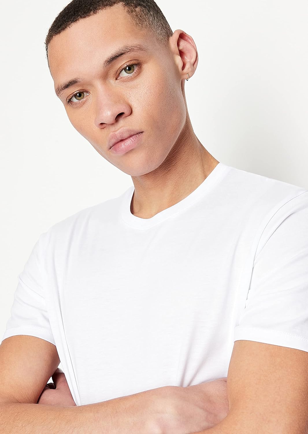 AX Armani Exchange Men's Solid Colored Basic Pima Crew Neck - Image 3