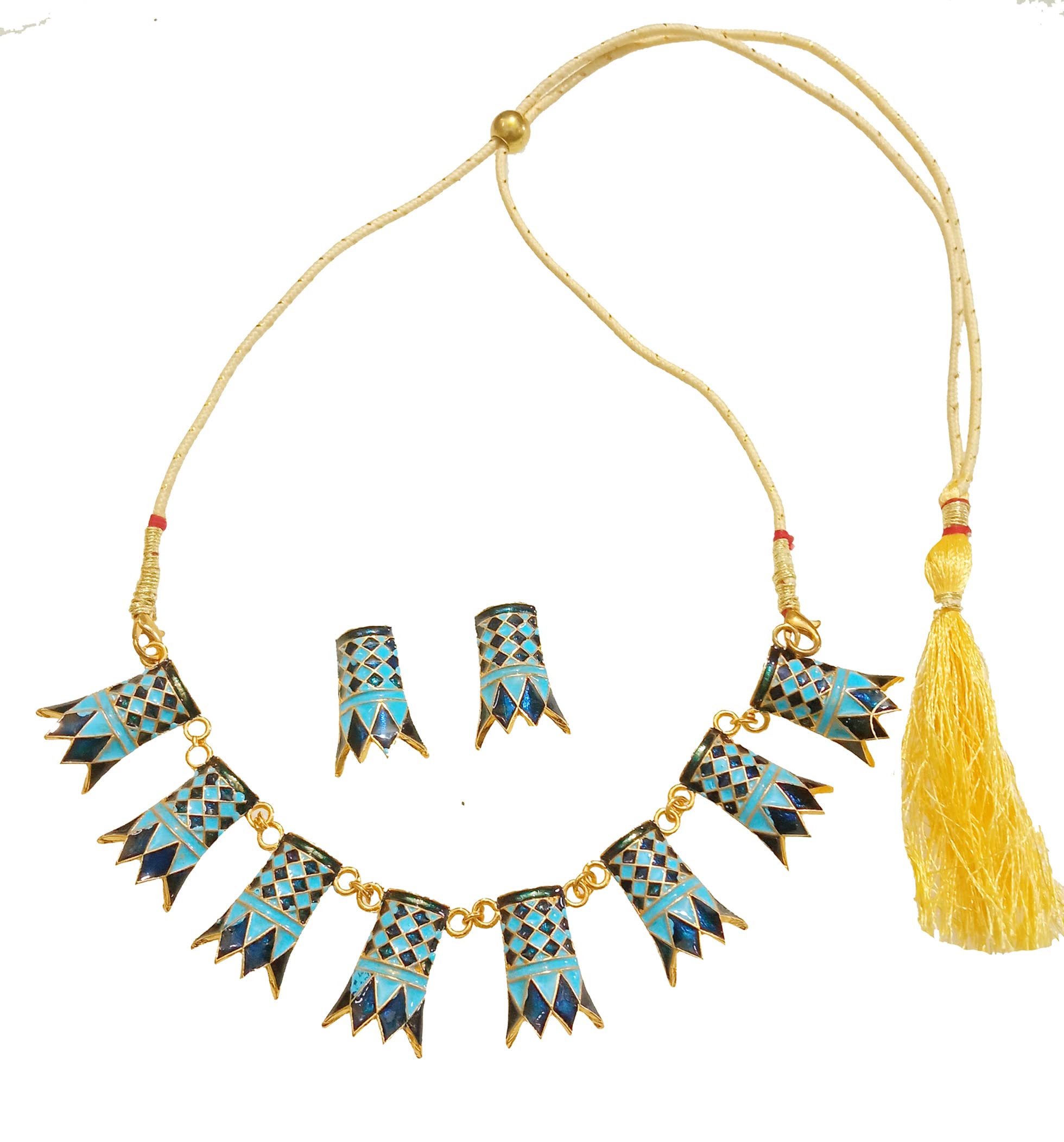 BALAJI GOLD Assamese Traditional Jewellery 1712 Blue For Women (B0B77SC3KJ) Amazon Price History, Amazon Price Tracker