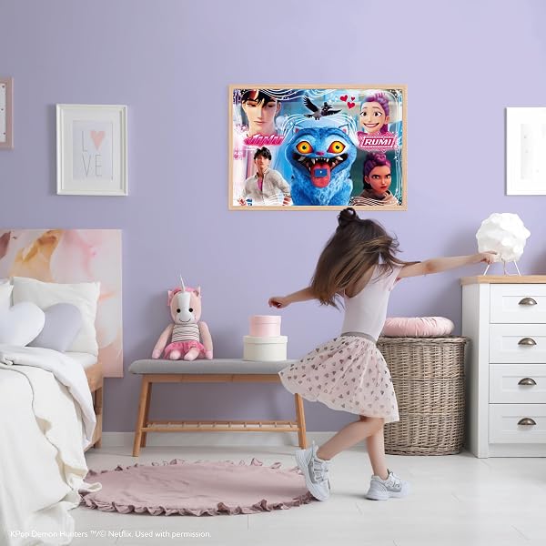 Clementoni - Puzzle per Bambini 104 Pezzi Super, per Bambini 6+ Anni, Illustrazione con i Saja Boys della serie K-pop Demon Hunters, Idea Regalo, Made in Italy, 48,5x33,5 cm, 27243 - 3
