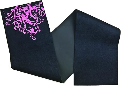 GoFit Faja reductora de cintura de neopreno para mujer, tonificación abdominal, color negro