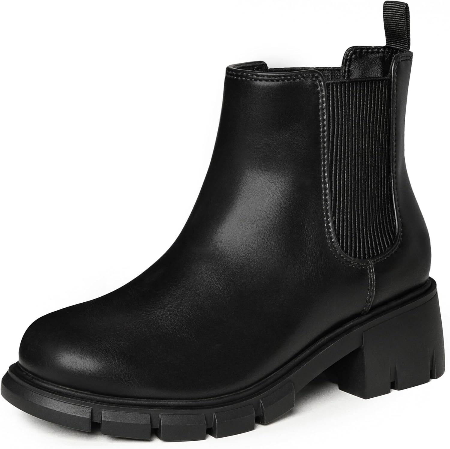 Dufannie Girls Ankle Boots Kids Chelsea Booties Slip on Lug Sole Low Heel Fall Boot for Little Big Kid Dufannie Girls Ankle Boots Kids Chelsea Booties Slip on Lug Sole Low Heel Fall Boot for Little Big Kid