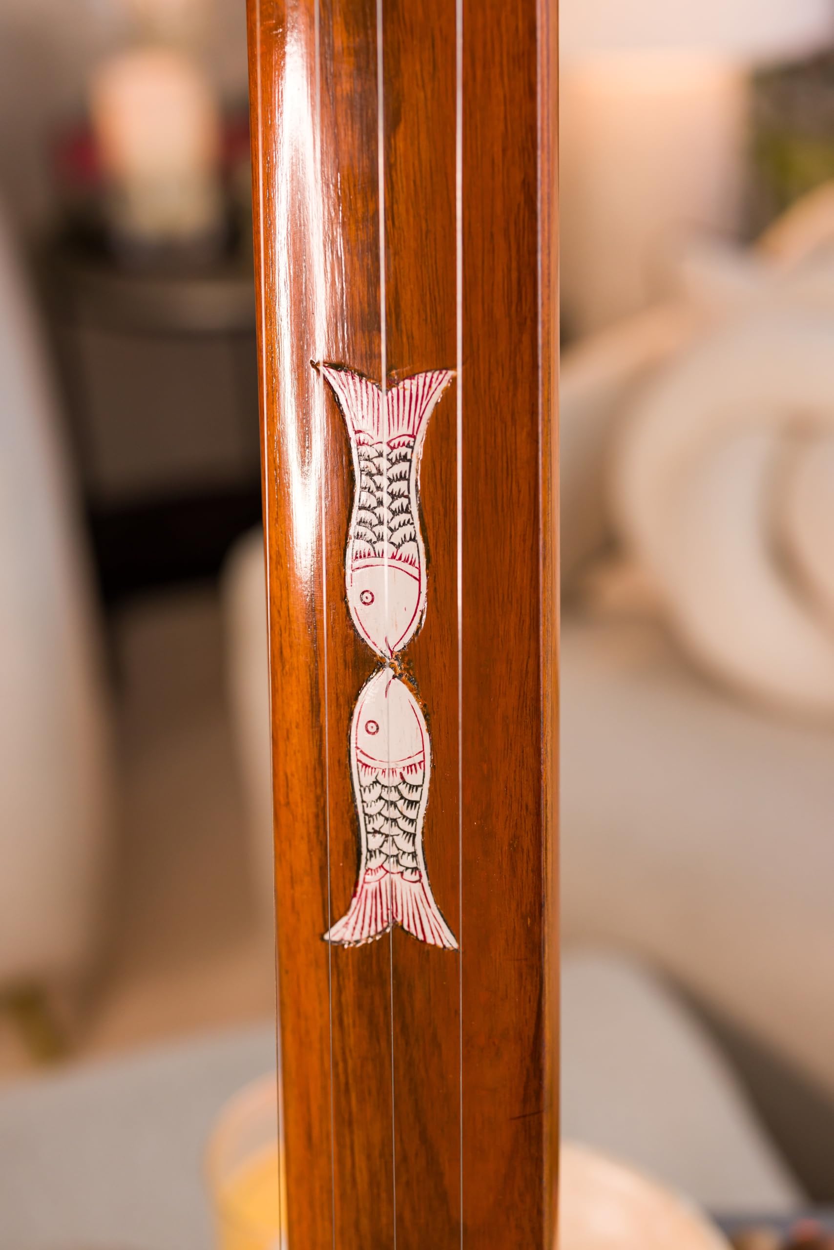 MAHARAJA Instrumental Tanpura, 4 Strings, Flat Tumba, Amazing Acoustics, Extra String Set, Tambura/Tanpuri/Tanpura/Tamburi (PDI-II) - Image 4