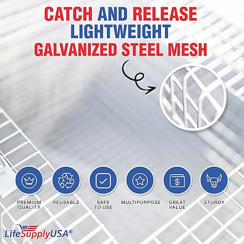 Miniatura 10 de Trampa de jaula de animales humanos vivos para ratones, ratones, ratones, comadrejas, comadrejas, otros animales de tamaño similar, 18 x 5 x 5