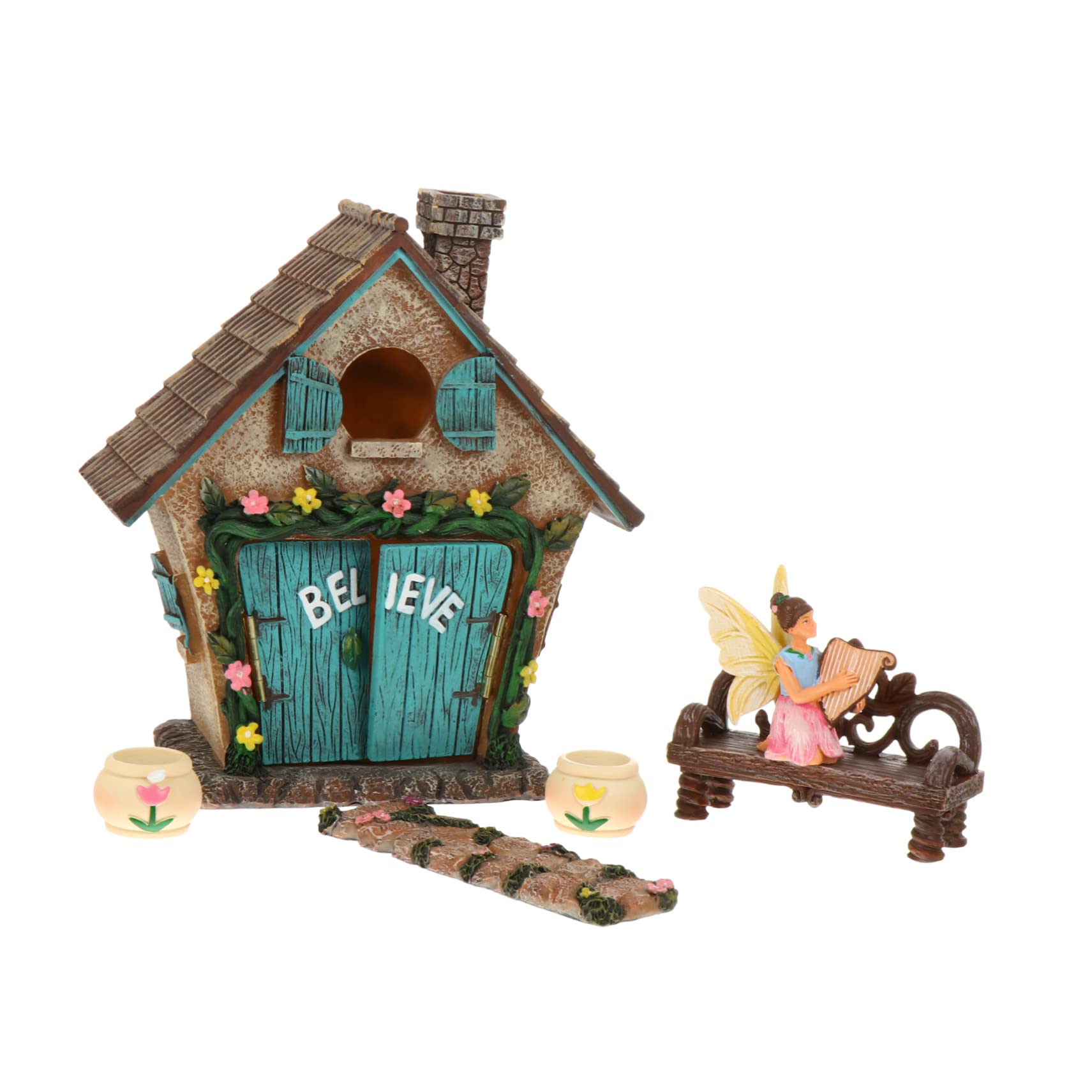 Kit de maisons de fées BESPORTBLE avec 6 pièces d'accessoires miniatures pour jardin extérieur