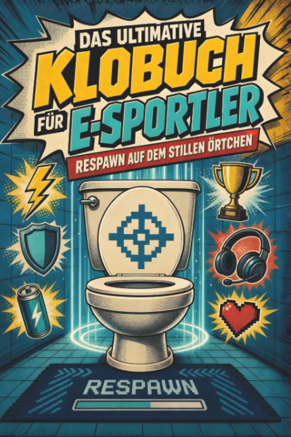 Das ultimative Klobuch für E-Sportler: Respawn auf dem stillen Örtchen. Lustiges Geschenk für E-Sportler, Gaming-Setups und Respawn-Momente