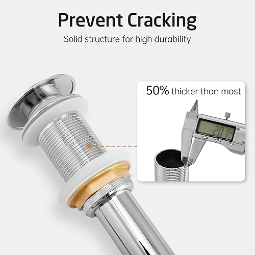 Miniatura 96 de KES S2008A-BK-P2 - Drenaje desplegable para lavabo de baño, 2 unidades de acero inoxidable T304 y latón, 2 unidades para lavabo de baño, color negro