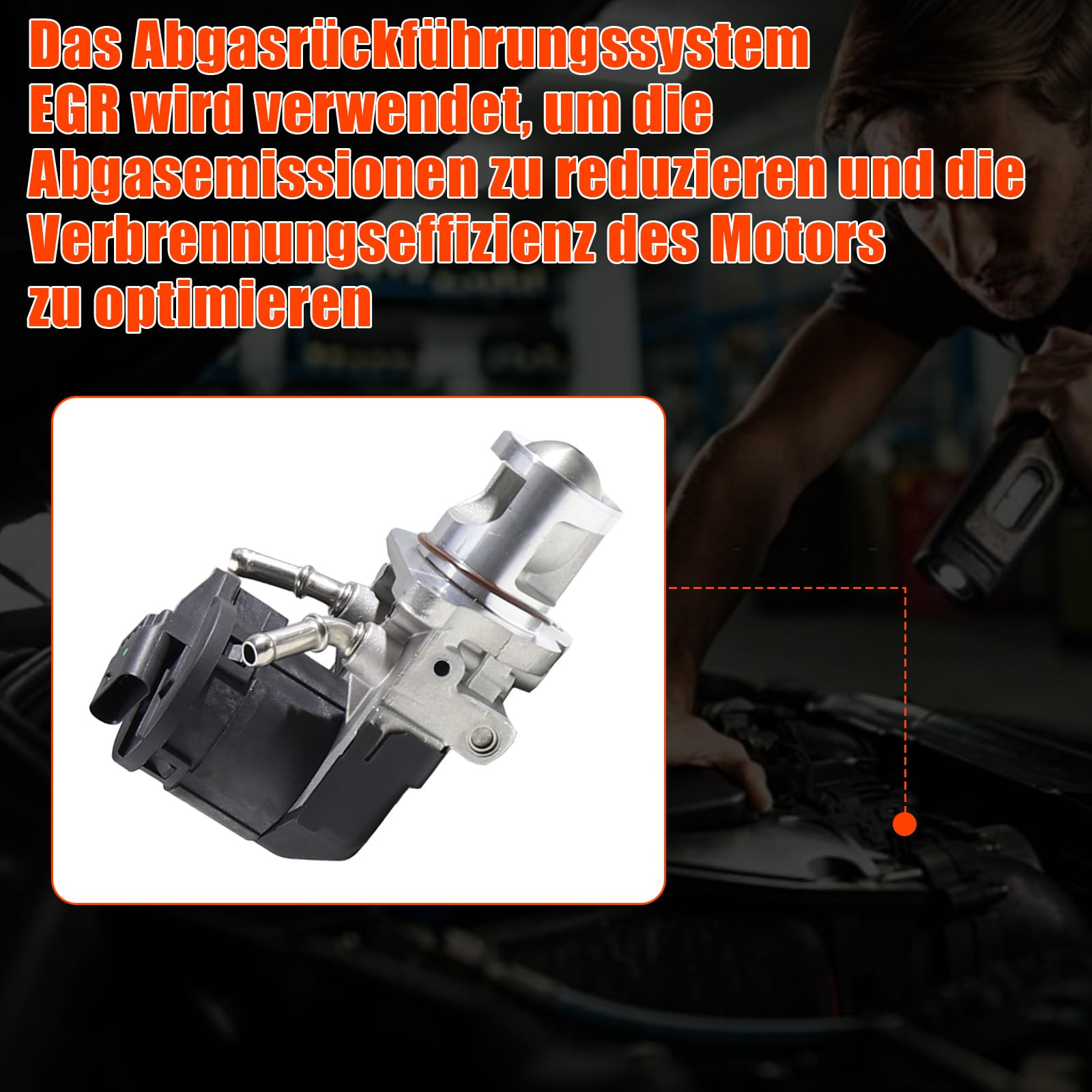 AGR Ventil für BMW 1er 3er 3er Touring E91 5er E60 F10 2006-Heute E61 6er F12 F13 X1 E84 X3 E83 F25 X4 F26 X5 E70 X6 Kompatibel Ersatz 555248