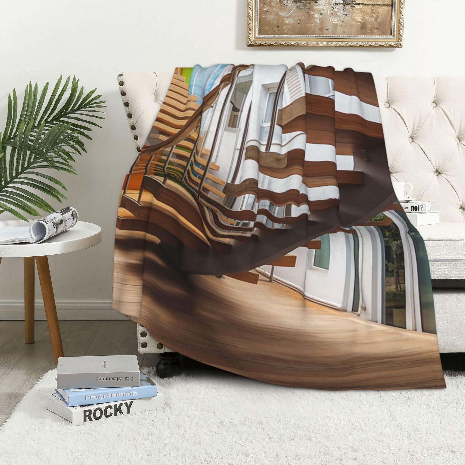 Couverture polaire en flanelle légère pour vos soirées cocooning sur le canapé
