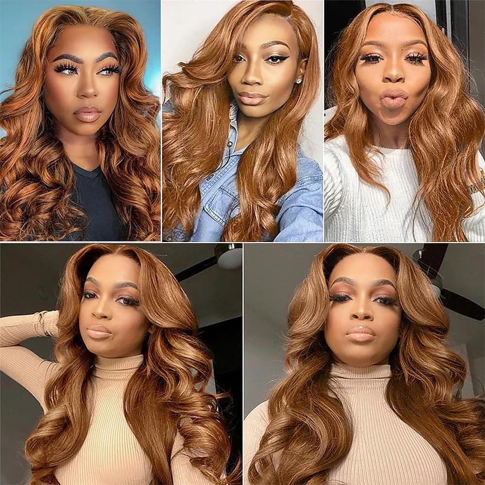 Body Wave Bundles Human Hair 18 Inch Color #30 Light Brown Single Bundle Human Hair Body Weave 100g Per 1 Bundle Virgin Hair Extensions for Black Woman
