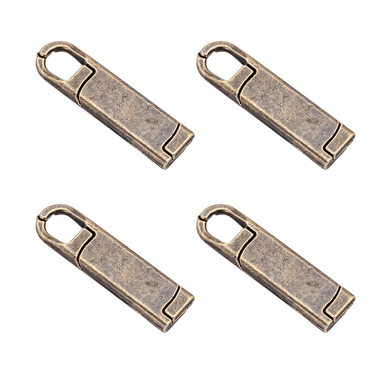 YROHGKPN 4Pcs Zippers Puller Replacements Detachable Puller Sliders for Clothing Luggage Purse Jeans Boot Backpacks Tents Detachable Slider Replacement