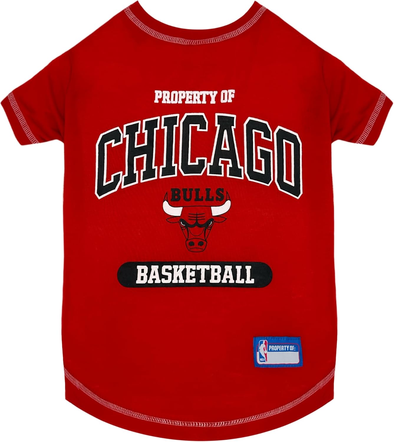 Pets First NBA Licensed Hoodies & T-shirt for Dogs & Cats, Chicago Bulls, X-Small