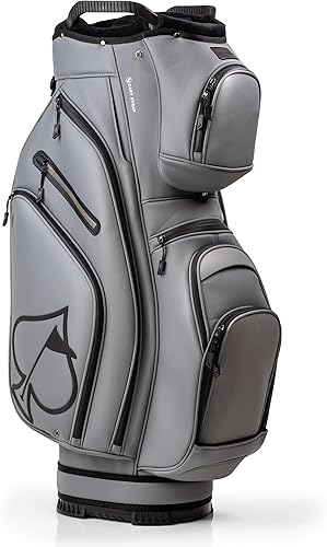 Bolsa de carrito Pins & Aces - 14 vías, divisores de longitud completa, correa única - Forro de terciopelo (Ceniza)