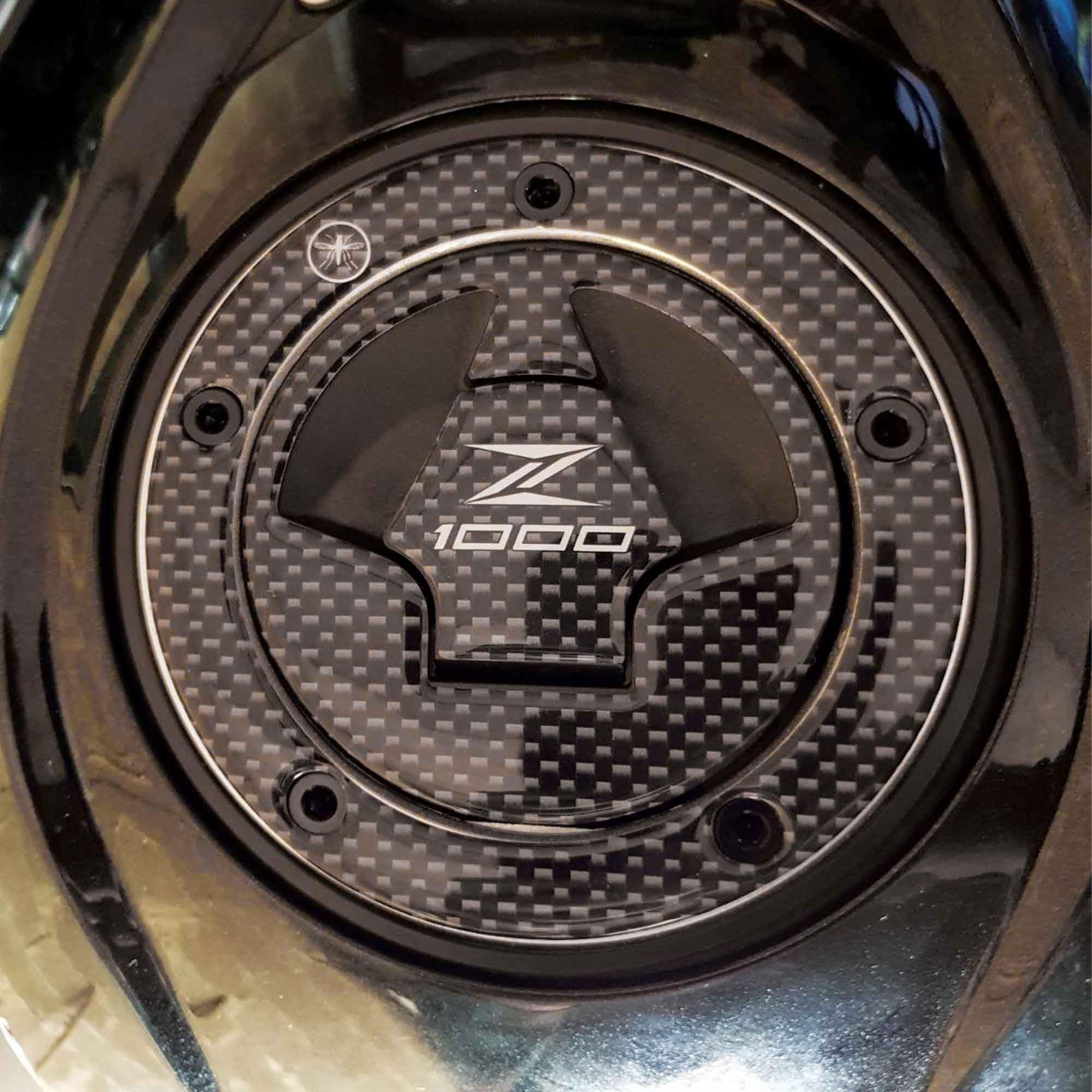 labelbike - 3D Resin Sticker Decoration and Protection of Motorcycle Fuel Cap Compatible with Kawasaki Z1000