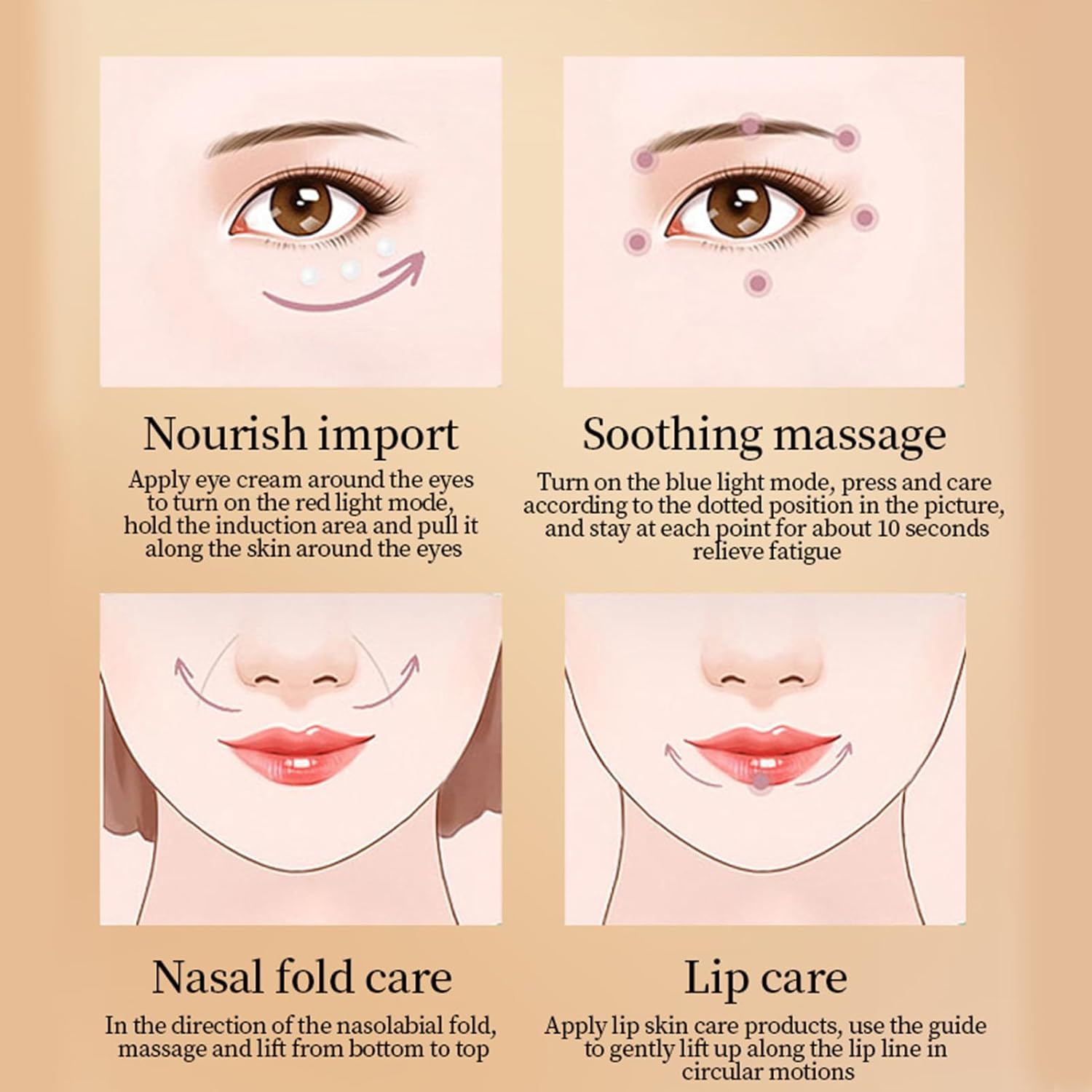 Ideal Swan Eye Massager Wand - Chargeable Facial Massager - Eye Massager for Dark Circles, Eye Bags, Puffiness Under Eyes(New) - Image 8