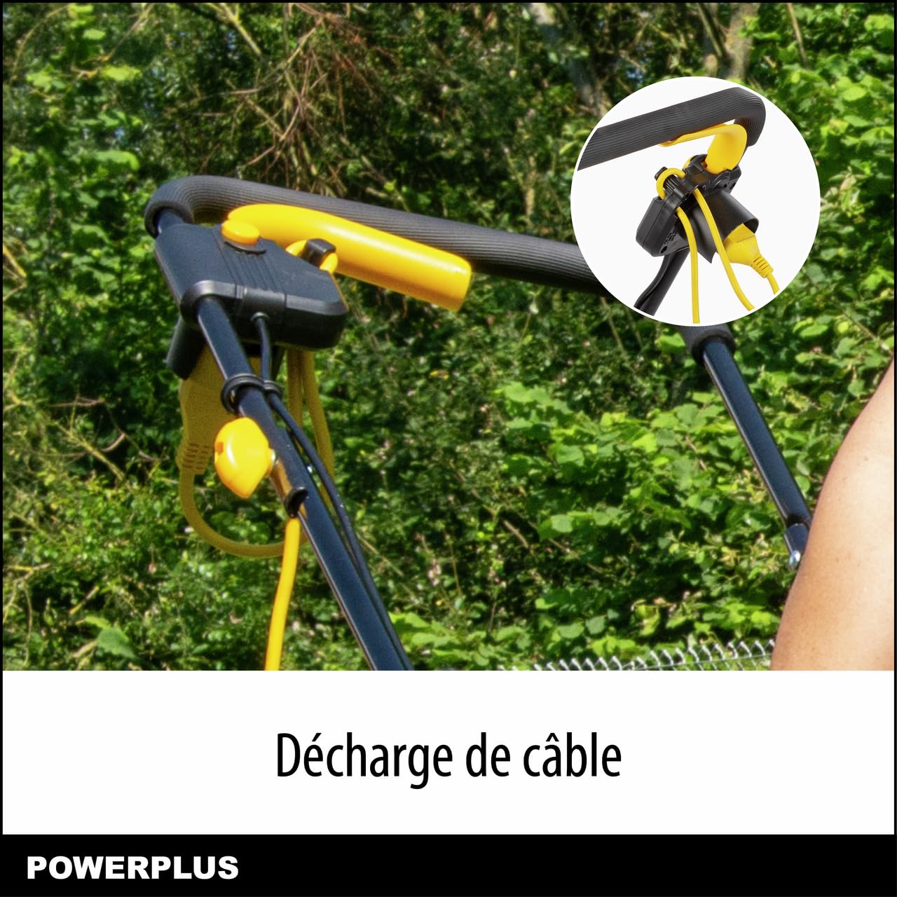 Tondeuse a Gazon électrique - POWERPLUS - POWEG62203-1000 W - 320 mm Ø - avec ramassage et éjection Arriere