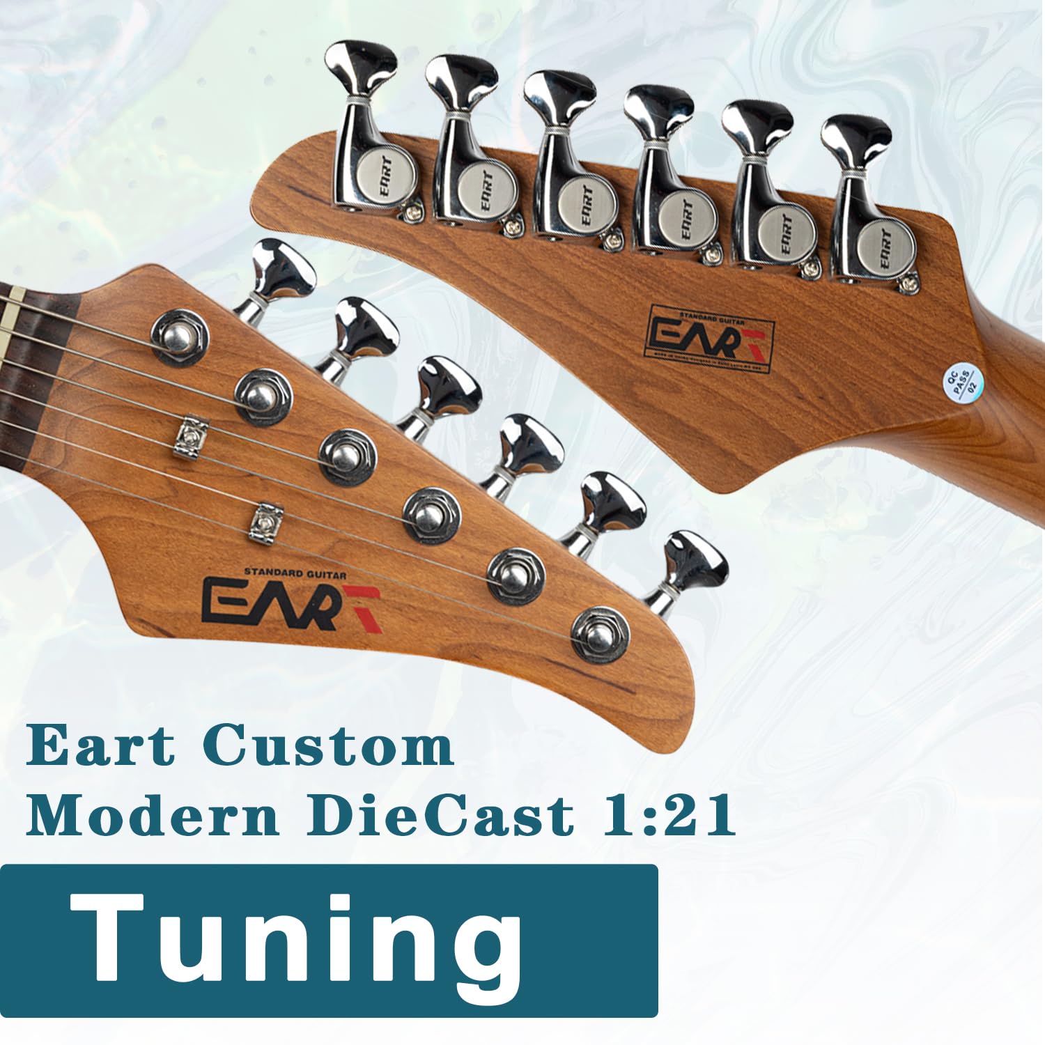EART 6 String Solid-Body 22 Fret Electric Guitar, S-S-H Pickups