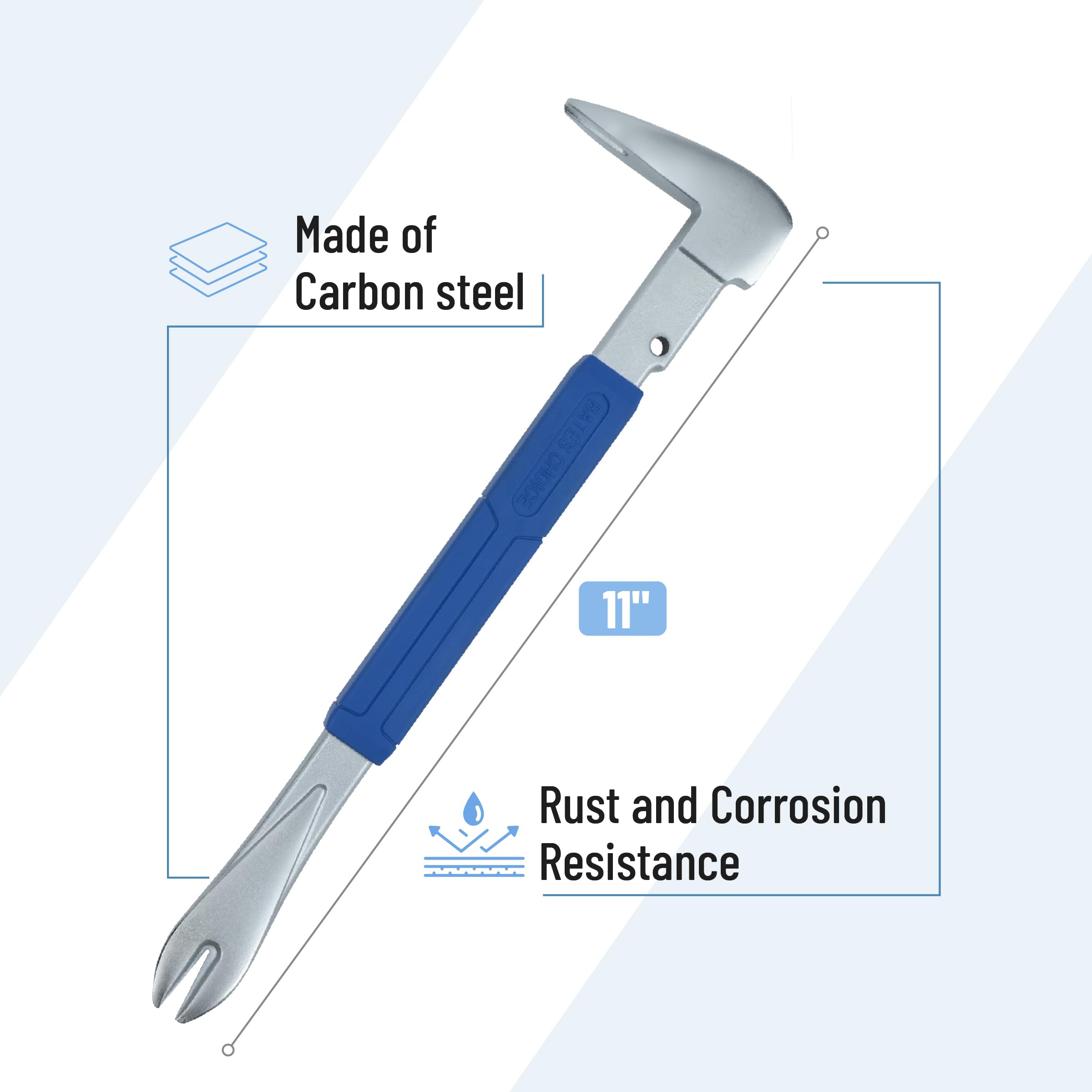 Bates Claw Nail Puller - 11" Carbon Steel -2 Bates Claw Nail Puller - 11" Carbon Steel -2