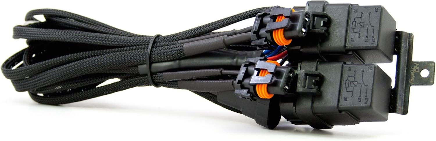 Morimoto Harness: HD Relay: H11/H9/H8/880 Bundle with Capacitor Anti-Flicker Capacitor Link (2 Items)