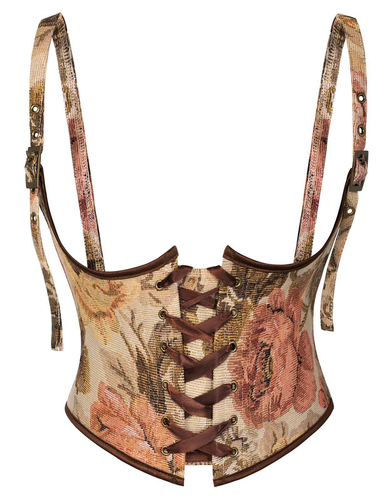 Scarlet Darkness Corset Belt for Women Floral Renaissance Underbust Corset