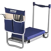 VEVOR Large Folding Garden Kneeler and Seat Heavy Duty, Widened 10" EVA Foam Pad, Portable Garden Stool with Tool Bags, Gardening Bench to Relieve Knee &amp; Back Pain, Gifts for Seniors, Women, Parents
