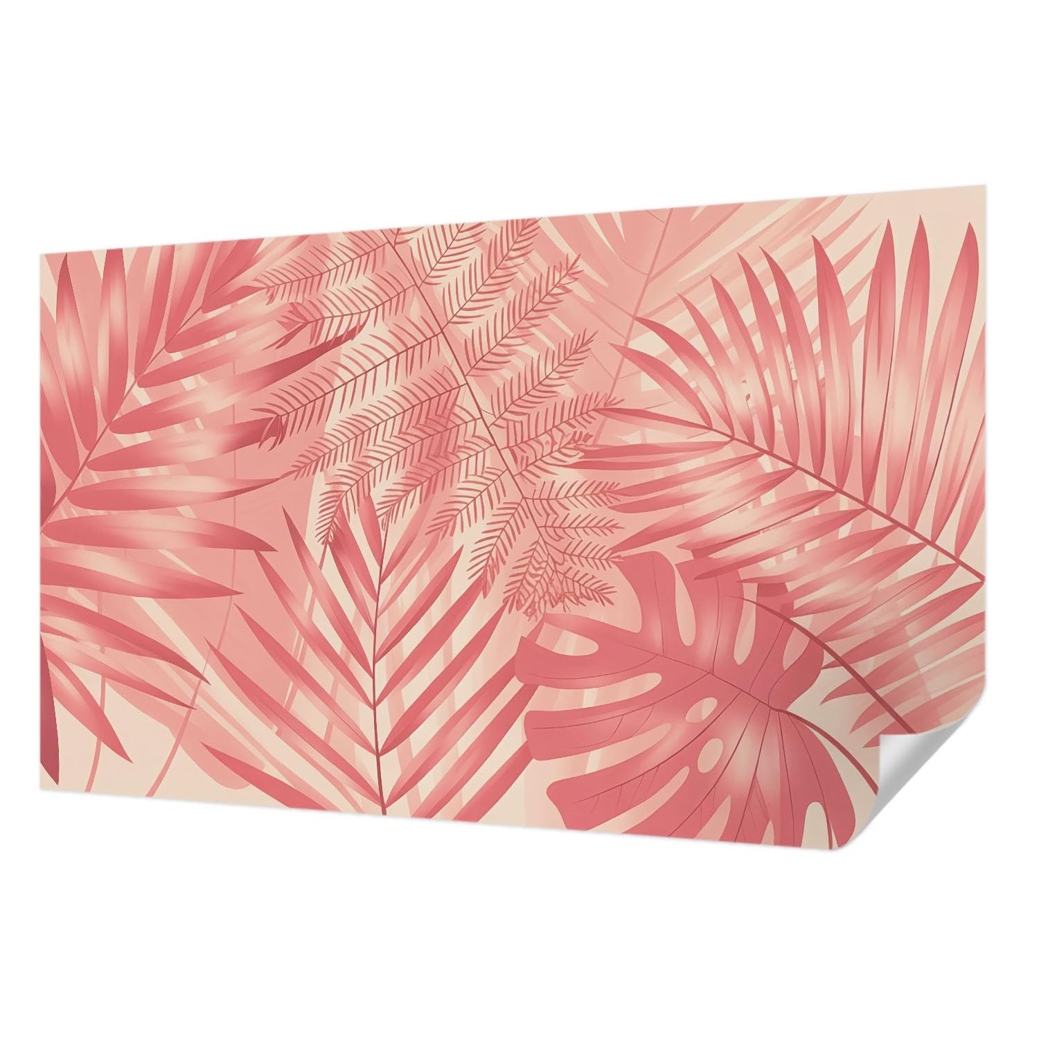 Papier peint panoramique haute qualité Tulup feuilles tropicales 416x254 cm