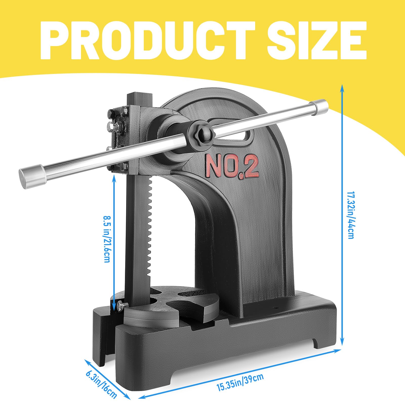Amazon.com: Arbor Press, 2 Ton Manual Arbor Press, 8.5